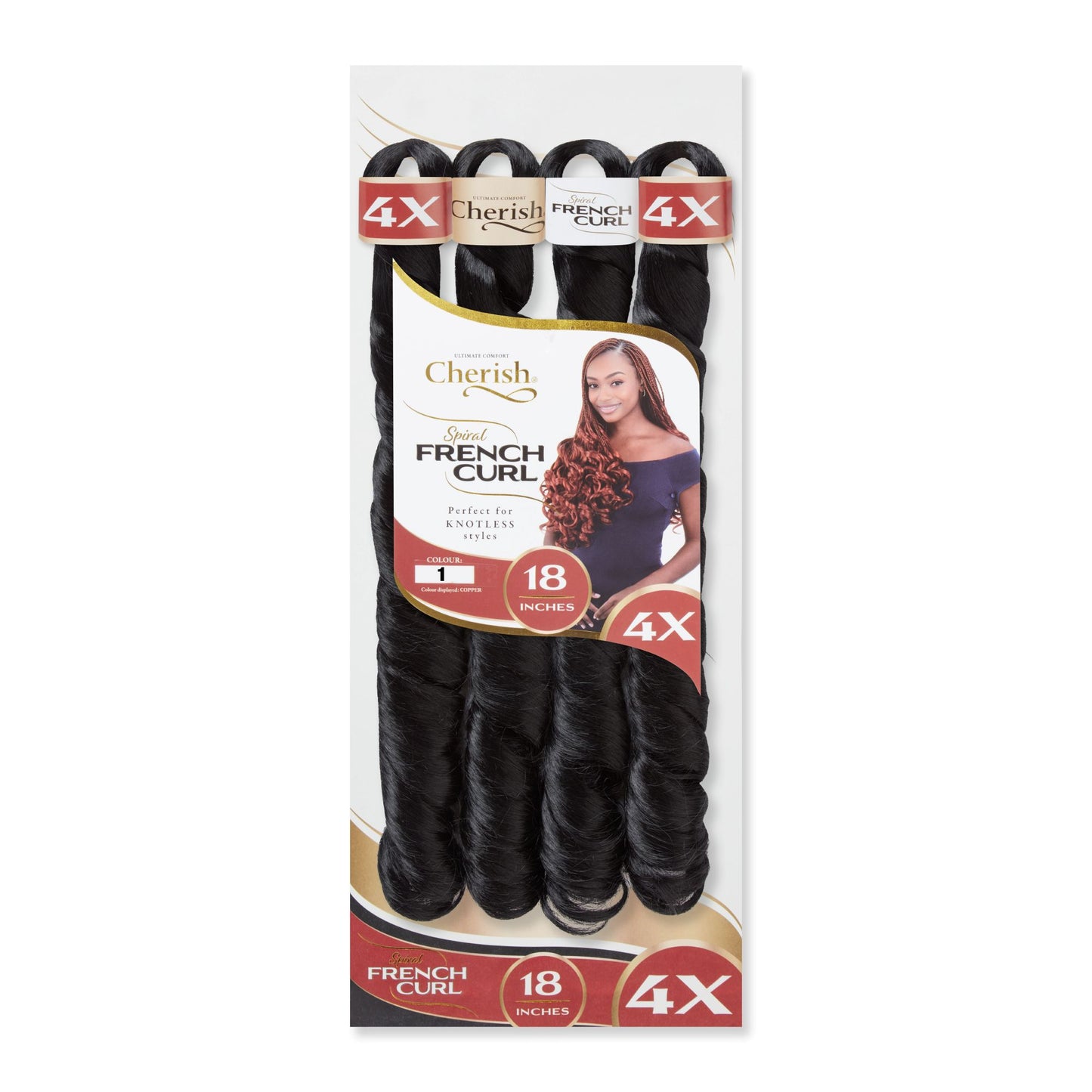 Cherish Spiral French Curl 4x