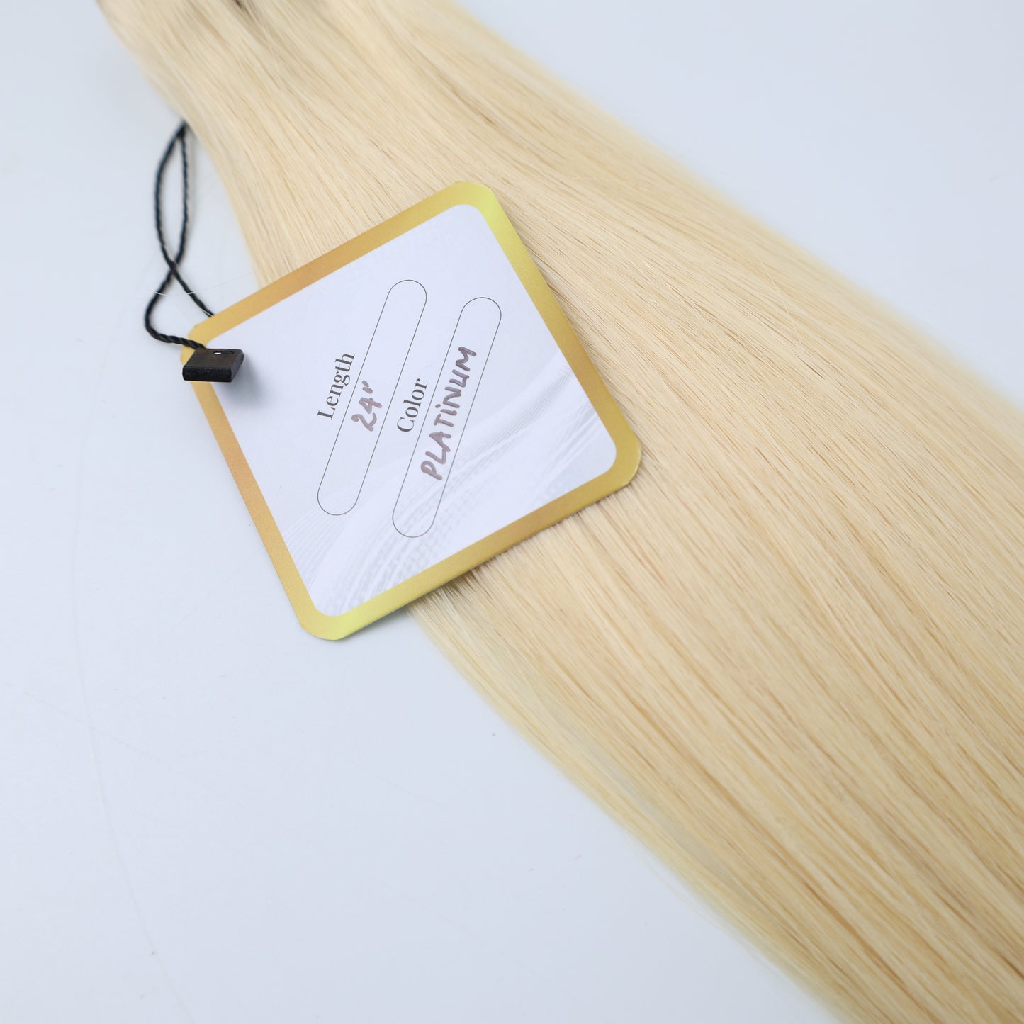 Virgin Double Drawn Weave Straight Platinum 24 inches