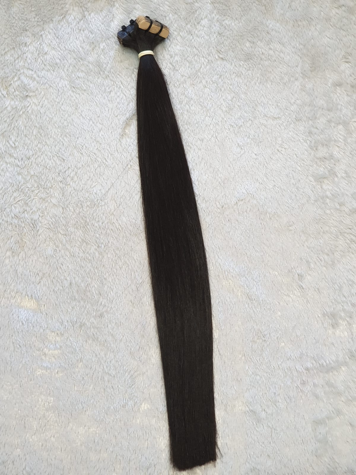 Premium Tape-In Hair Extensions - Natural Black #1B 100g 100% Human Hair