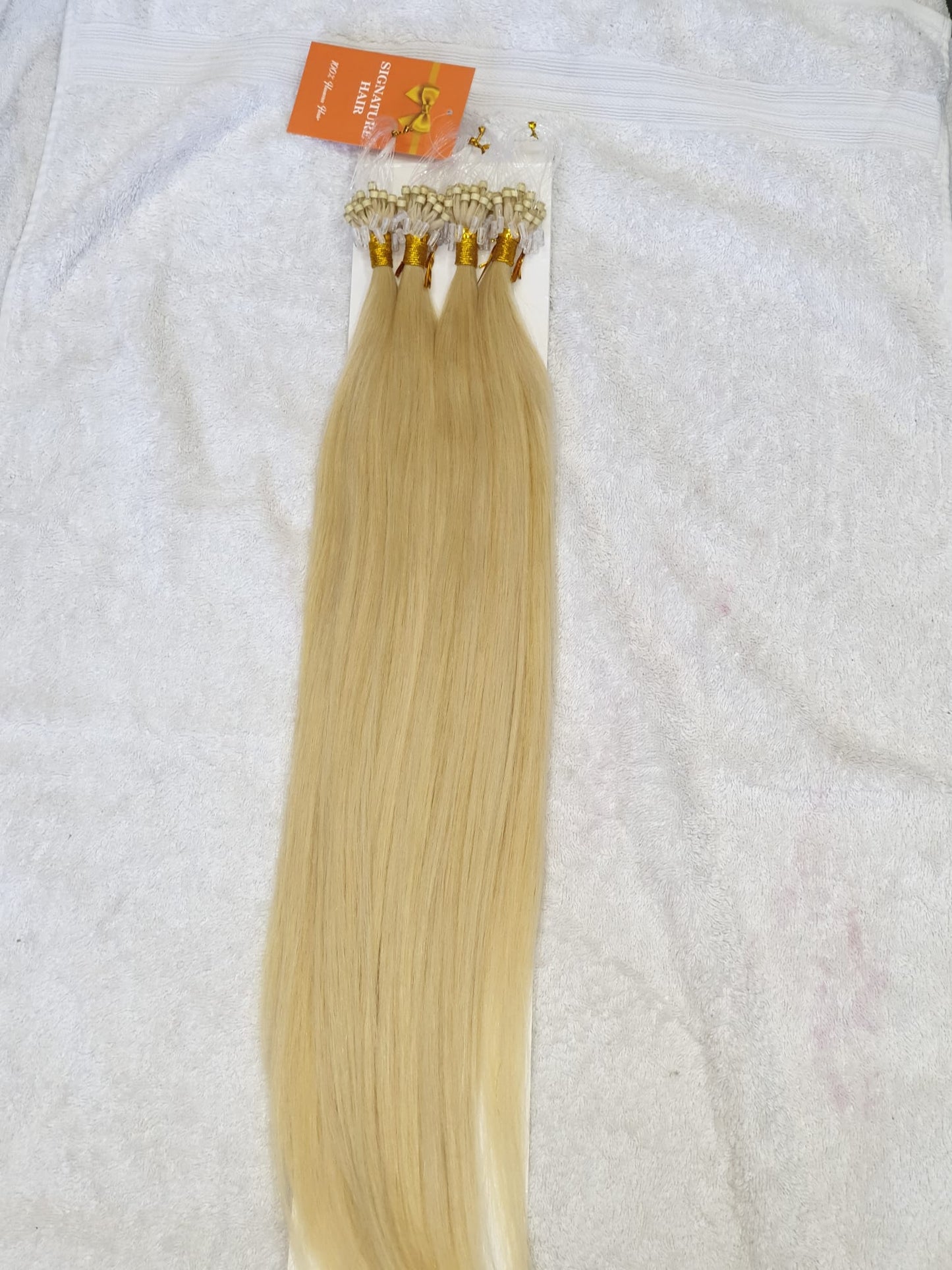 Micro Ring Hair Extensions - 20 Inches 100% Human Hair Multiple Colors