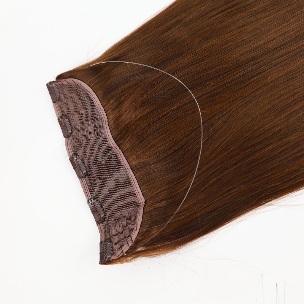 Halo Hair Extensions - Dark Brown #2 120g Double Drawn Virgin Human Hair