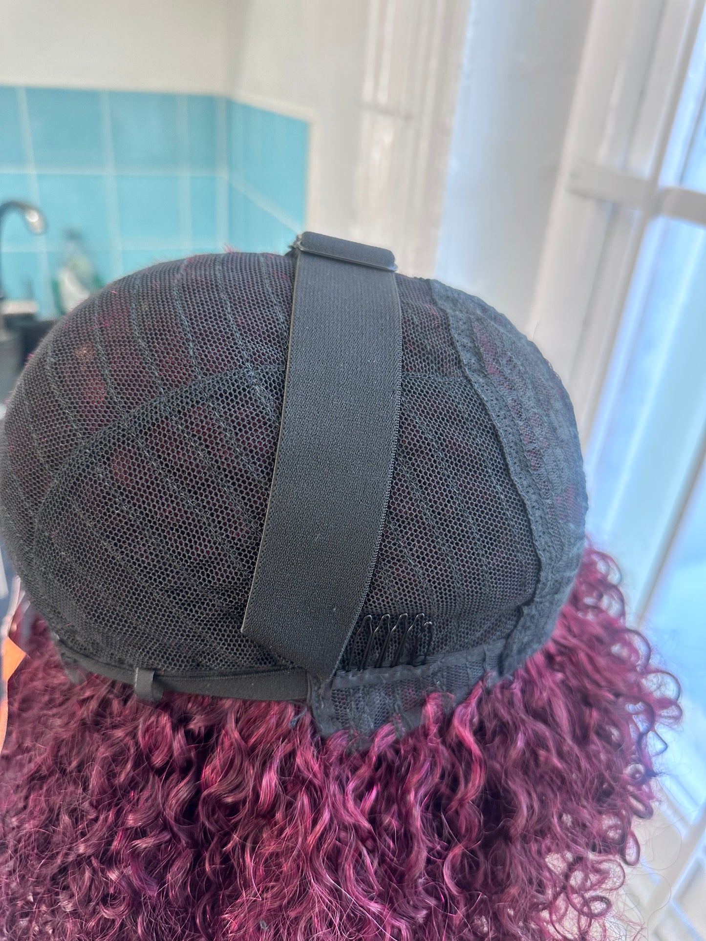 Machine bang bob curly
