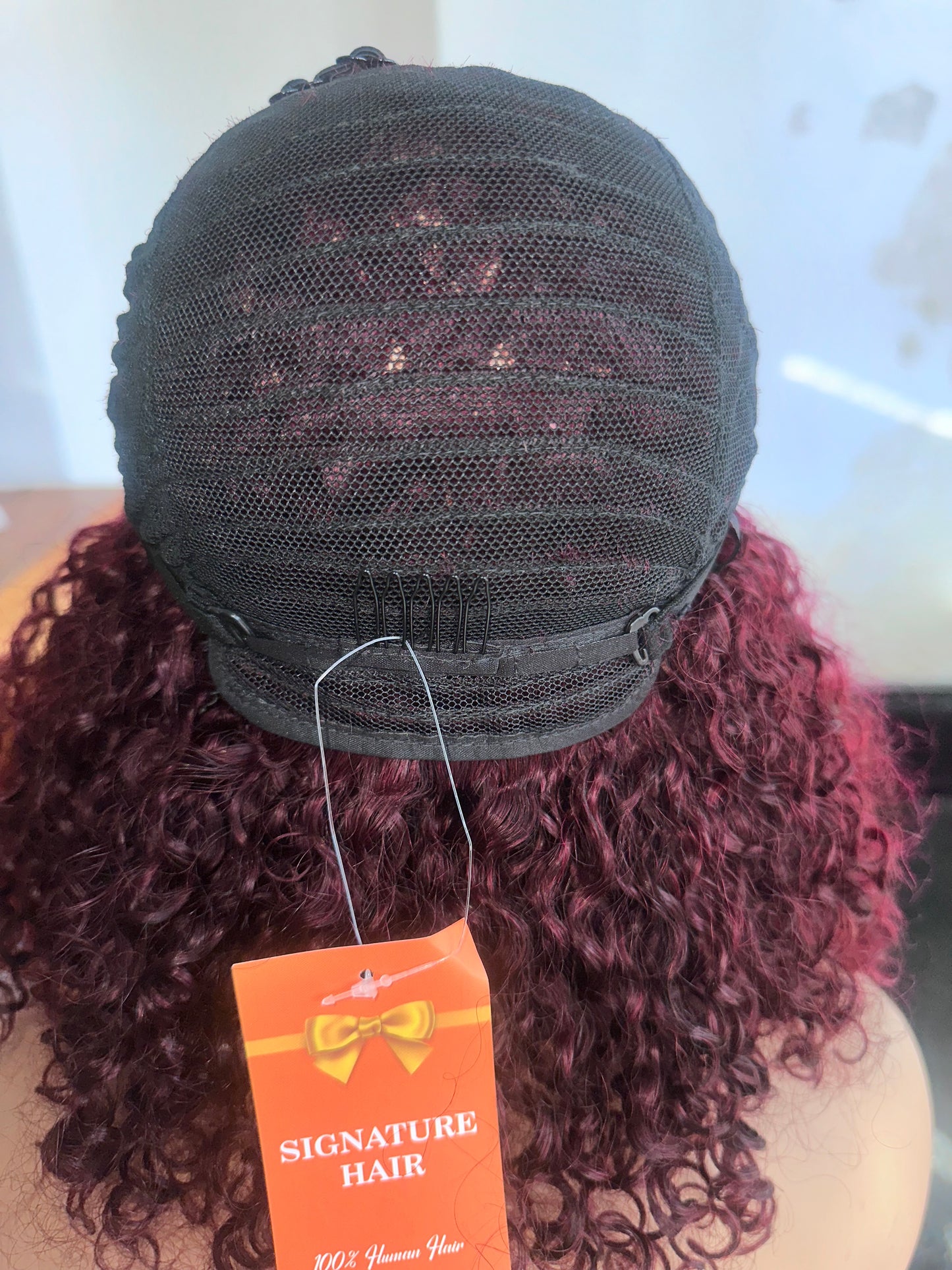 Machine bang bob curly