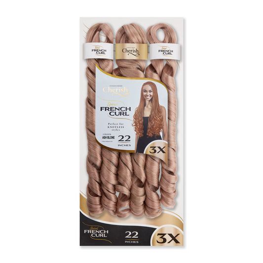 Cherish Bulk : 3x Ps Spiral French Curl 22 (Col. Ash Blonde)
