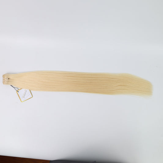 Virgin Double Drawn Weave Straight Platinum 24 inches