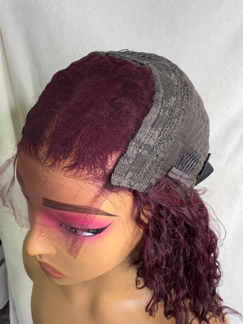 15A 4x4 Hd closure wig 99J deep wave