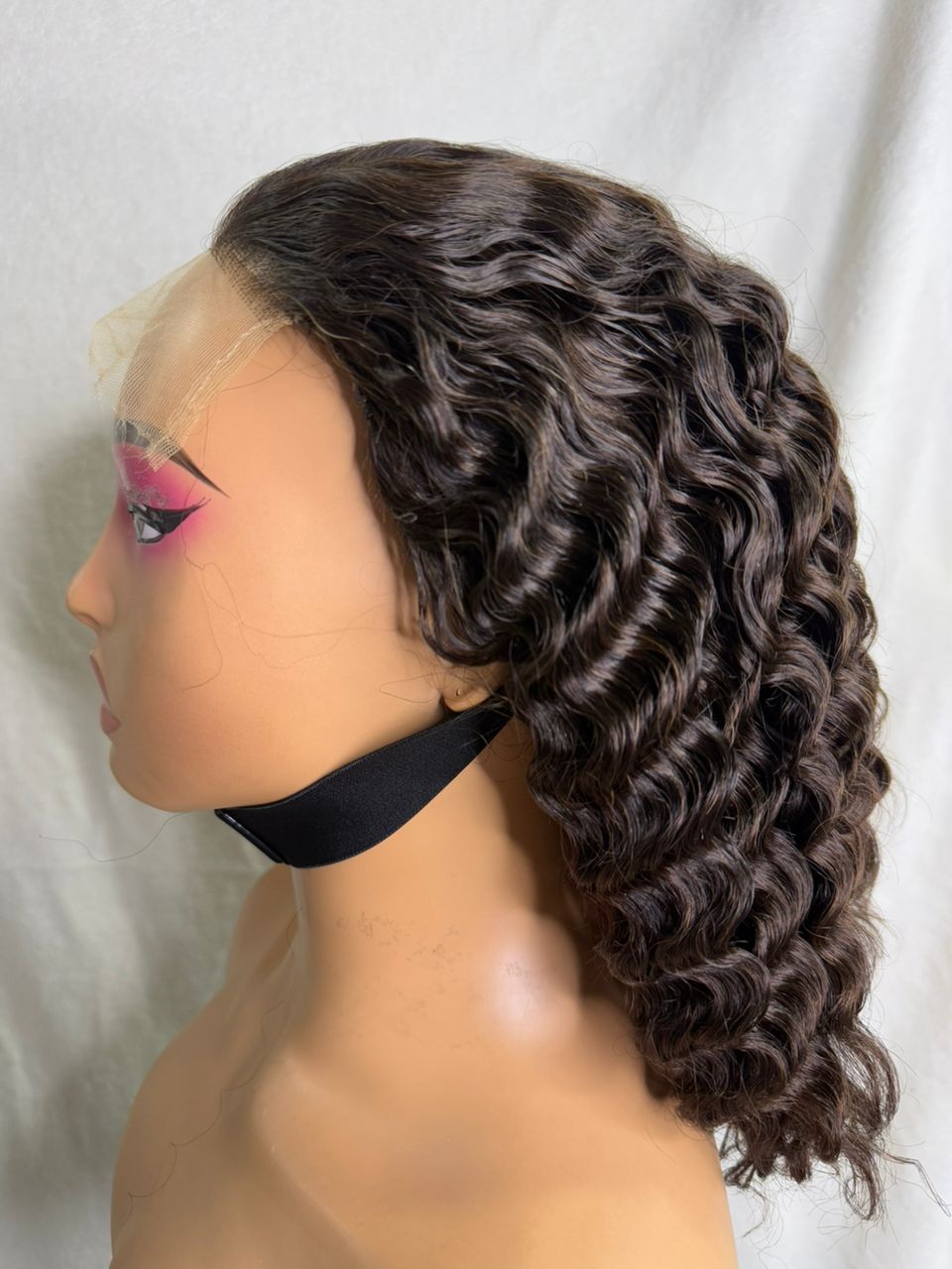 15A 4x4 Hd closure wig 99J deep wave 12 Inches