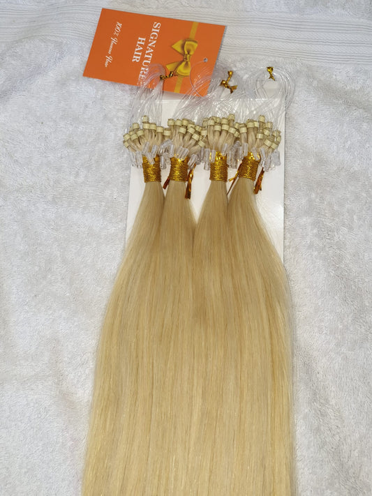 Micro Ring Hair Extensions - 20 Inches 100% Human Hair Multiple Colors