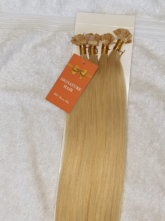 Flat Tip Hair Extensions - 20 Inches 100% Human Hair Multiple Colors