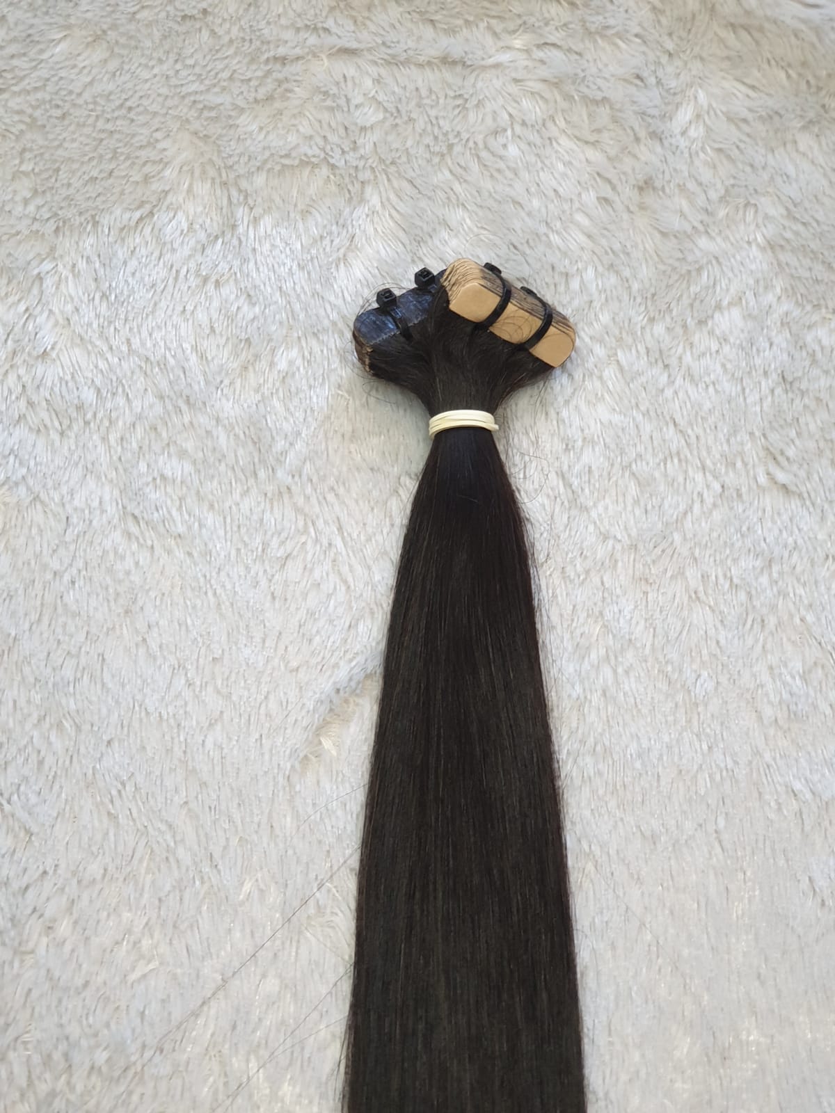 Premium Tape-In Hair Extensions - Natural Black #1B 100g 100% Human Hair